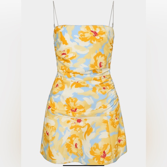 Hello Molly Dancing in Love Mini Dress Yellow - Picture 1 of 8